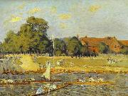 Alfred Sisley Regatta at Hampton Court, oil on canvas